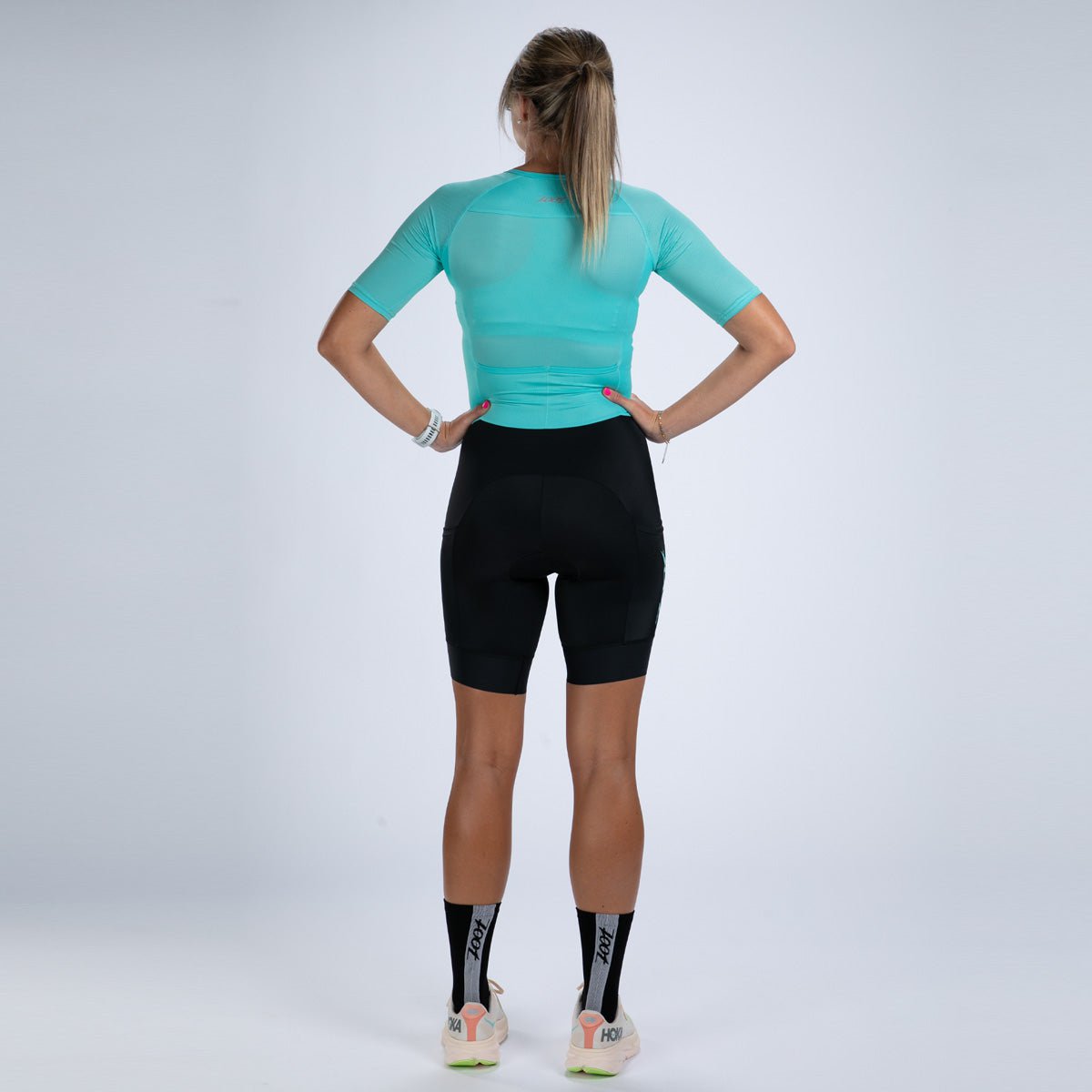 Zoot Sports TRI RACESUITS Women's Core Tri Aero FZ Racesuit - Aqua Blue
