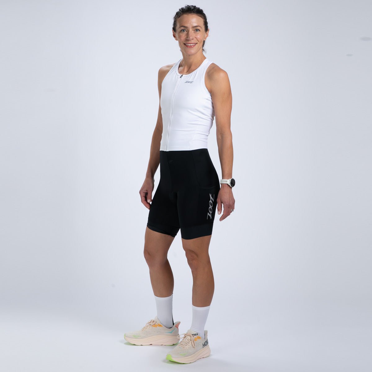 Zoot Sports TRI RACESUITS Women's Core Tri Slvs Fz Racesuit - White