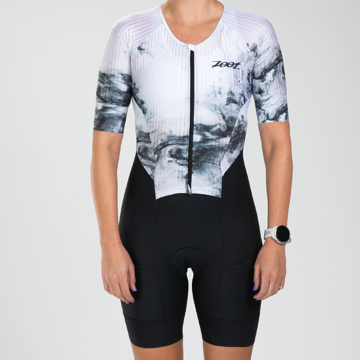 Zoot Sports TRI RACESUITS Women's Elite 2.0 Tri Aero Fz Racesuit - White Hot