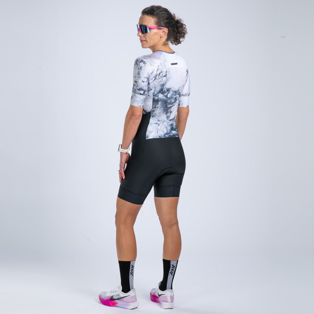 Zoot Sports TRI RACESUITS Women's Elite Tri Aero Fz Racesuit - Vapor White