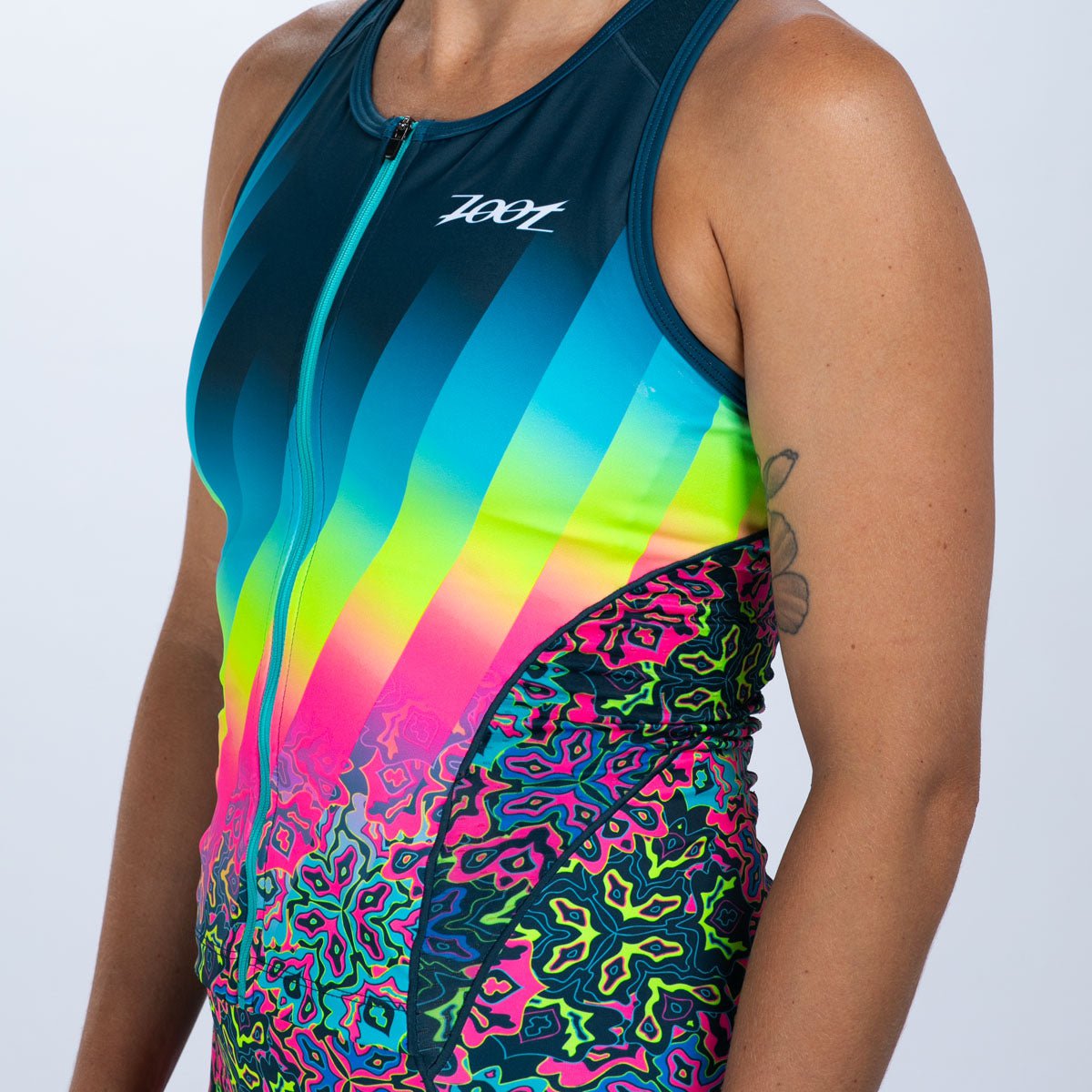 Zoot Sports TRI RACESUITS Women's Ltd Tri Slvs Fz Racesuit - Costa Del Sol