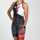 Zoot Sports TRI RACESUITS Women's Ltd Tri Slvs Fz Racesuit - Darkside