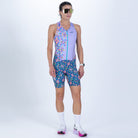 Zoot Sports TRI RACESUITS Women's Ltd Tri Slvs Fz Racesuit - Kaleidoscope