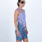 Zoot Sports TRI RACESUITS Women's Ltd Tri Slvs Fz Racesuit - Kaleidoscope
