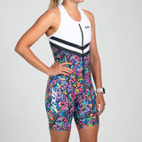 Zoot Sports TRI RACESUITS Women's Ltd Tri Slvs Fz Racesuit - Mariposa