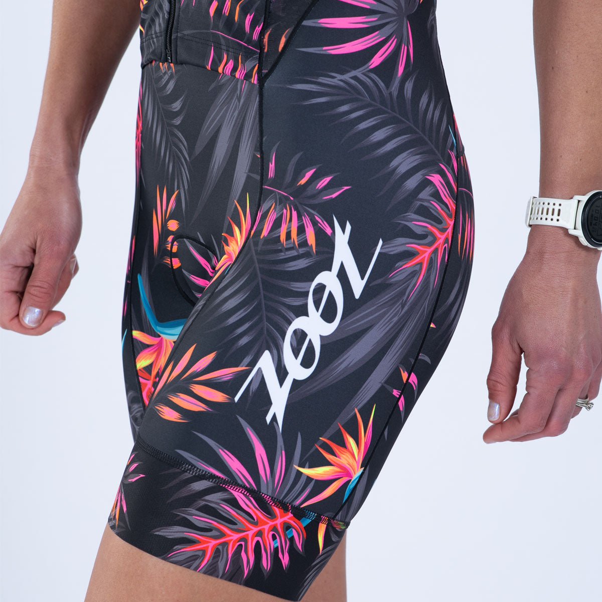 Zoot Sports TRI RACESUITS Women's Ltd Tri Slvs Fz Racesuit - Tropical Magic
