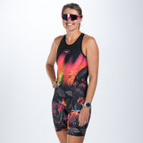 Zoot Sports TRI RACESUITS Women's Sprint Tri Hyperglide Backzip Racesuit - Tropical Magic