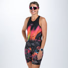 Zoot Sports TRI RACESUITS Women's Sprint Tri Hyperglide Backzip Racesuit - Tropical Magic