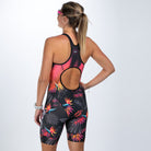 Zoot Sports TRI RACESUITS Women's Sprint Tri Hyperglide Open Back Racesuit - Tropical Magic