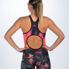 Zoot Sports TRI RACESUITS Women's Sprint Tri Hyperglide Open Back Racesuit - Tropical Magic