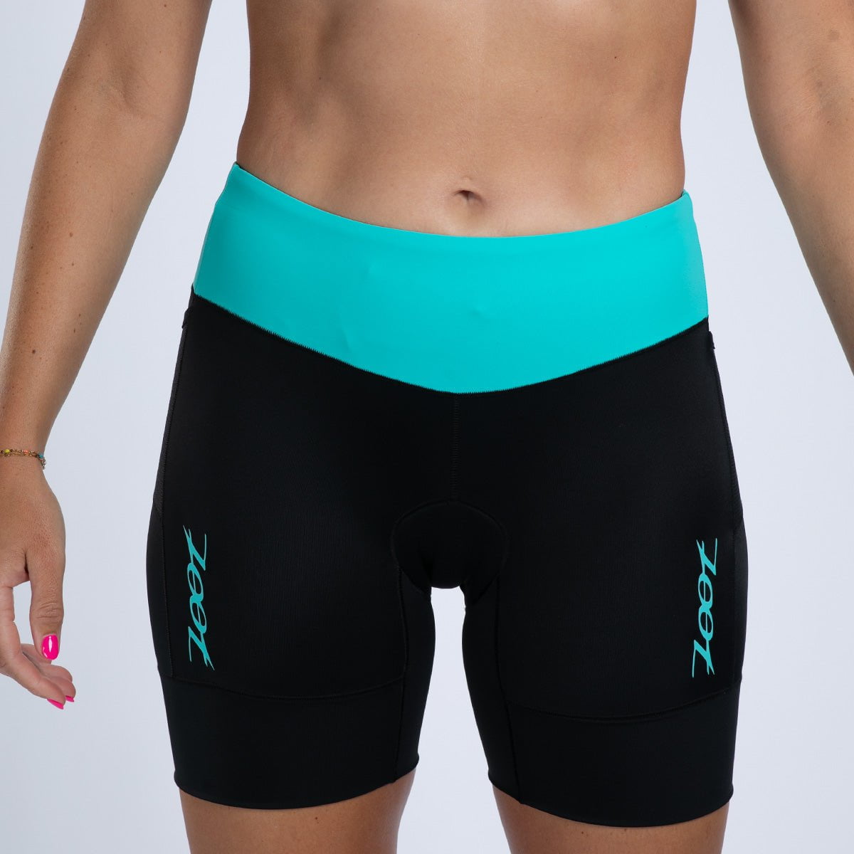 Zoot Sports TRI SHORTS Women's Core Tri 6" Short - Aqua Blue