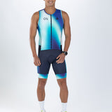 Zoot Sports TRI SLEEVELESS RACESUITS Men's Ltd Tri Slvs Fz Racesuit - Prism