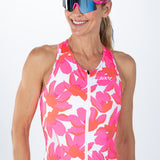 Zoot Sports TRI SLEEVELESS RACESUITS Women's Ltd Tri Slvs Fz Racesuit - Blossom