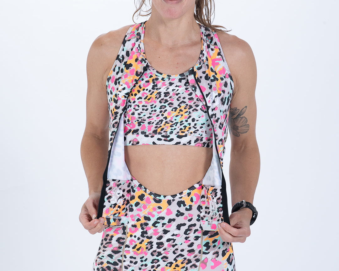 Zoot Sports TRI SLEEVELESS RACESUITS Women's Ltd Tri Slvs Fz Racesuit - Fierce