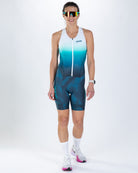 Zoot Sports TRI SLEEVELESS RACESUITS Women's Ltd Tri Slvs Fz Racesuit - Riptide