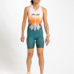 Zoot Sports TRI SLEEVELESS RACESUITS Women's Ltd Tri Slvs FZ Racesuit - Wilms