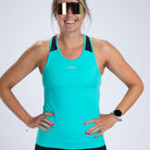 Zoot Sports TRI TOPS Women's Core Tri Racerback - Aqua Blue