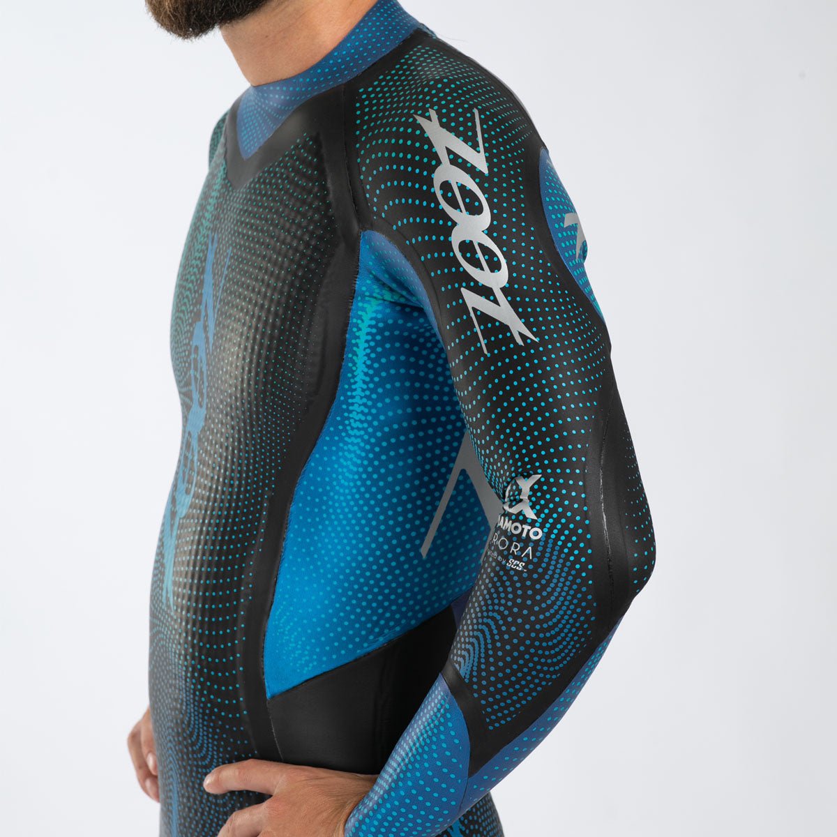 Zoot Men's Wikiwiki Aurora Flex Wetsuit in Emerald Ocean, image 3