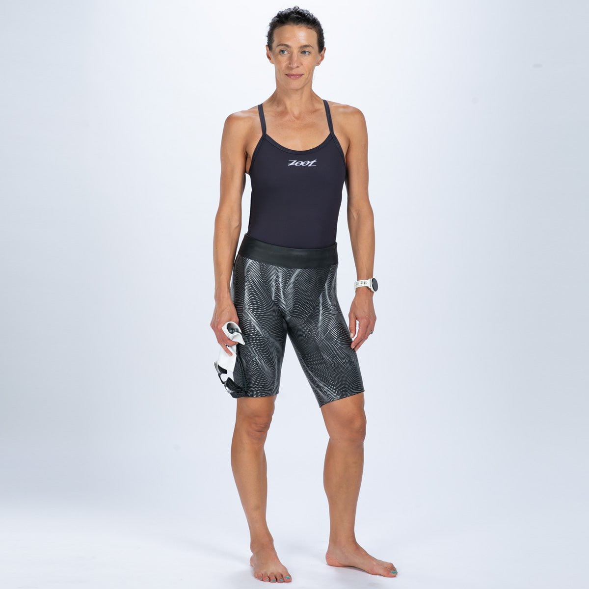 Zoot Women's Float Buoyancy Shorts in Silver Shadow, image 3