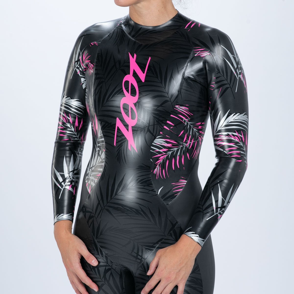 Zoot Women's Maui Wetsuit in Pink Palm, image 6