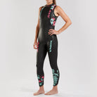 Zoot Women's Kona Sleeveless Wetsuit in Pink/Mint