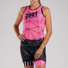 Zoot Sports Womens LTD Cycle Base Layer - Neon Racing