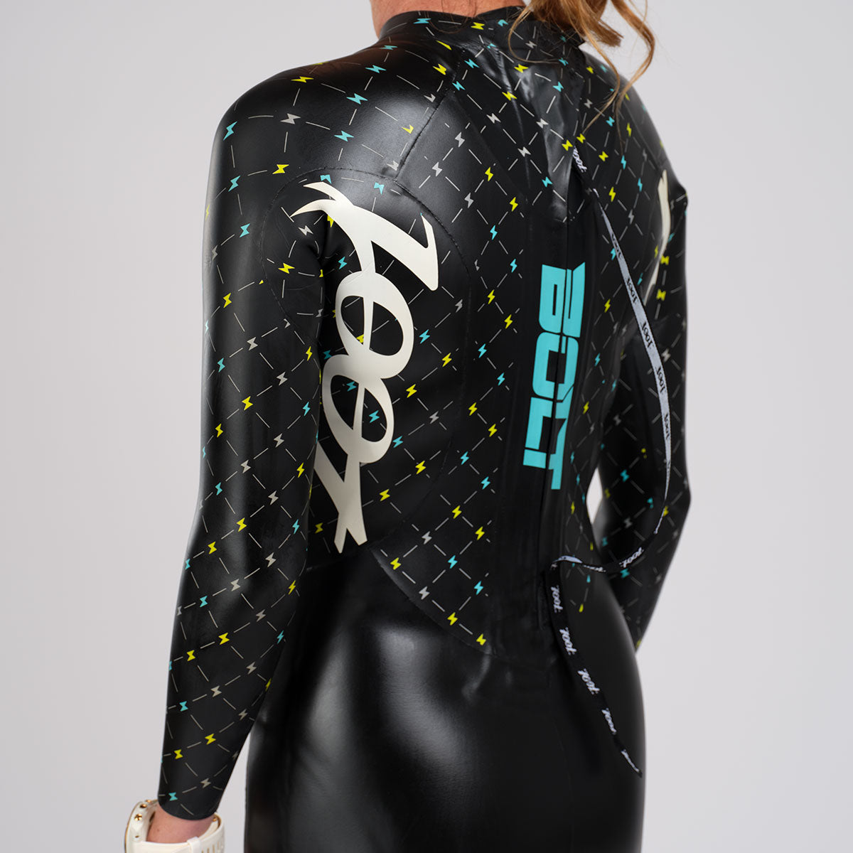 Zoot Women's Bolt 2.0 Wetsuit in Neon Yellow/Blue, image 6