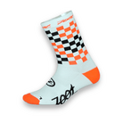 Zoot Sports UNISEX ZOOT 5" SOCK - CHECKER CORAL