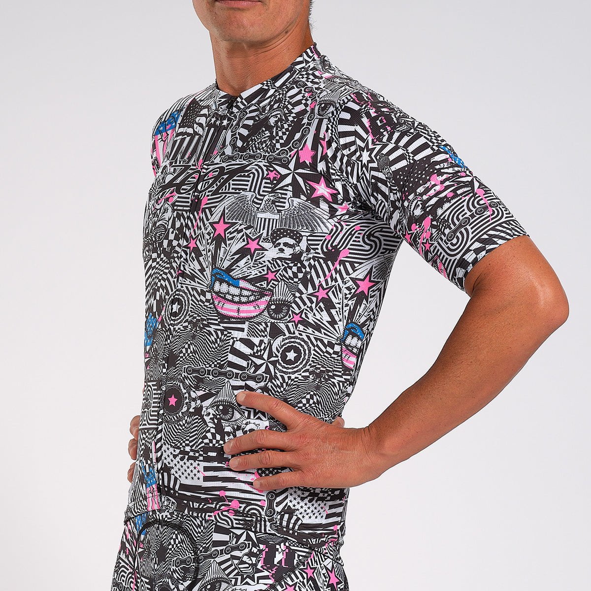 Zoot Sports Cycle Tops Mens LTD Cycle Aero Jersey - American Rebel