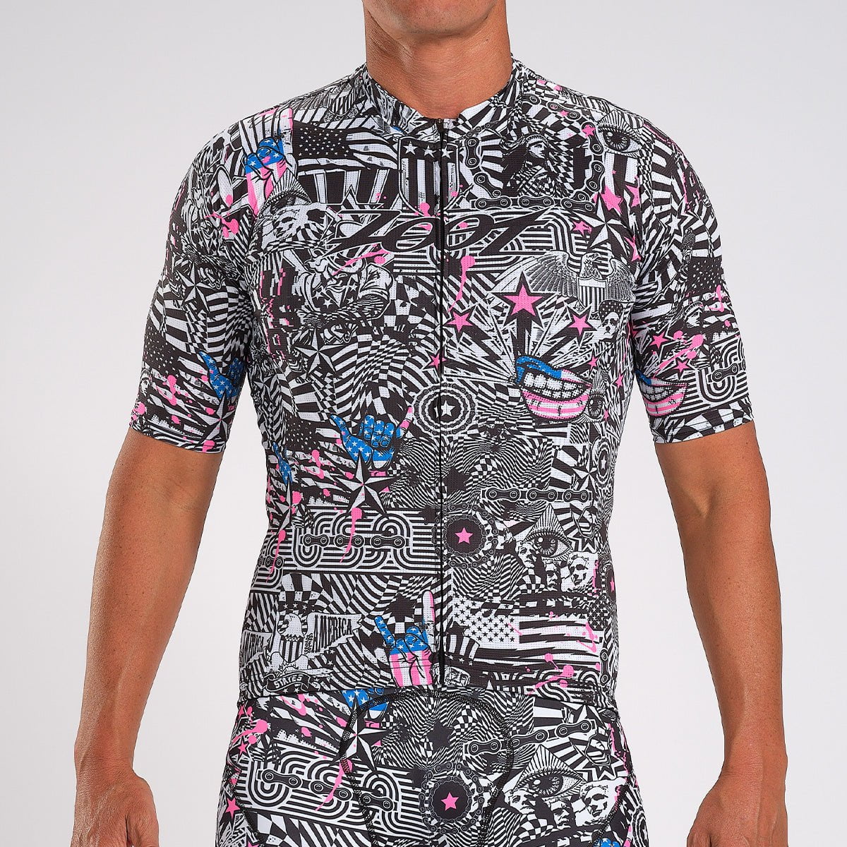 Zoot Sports Cycle Tops Mens LTD Cycle Aero Jersey - American Rebel