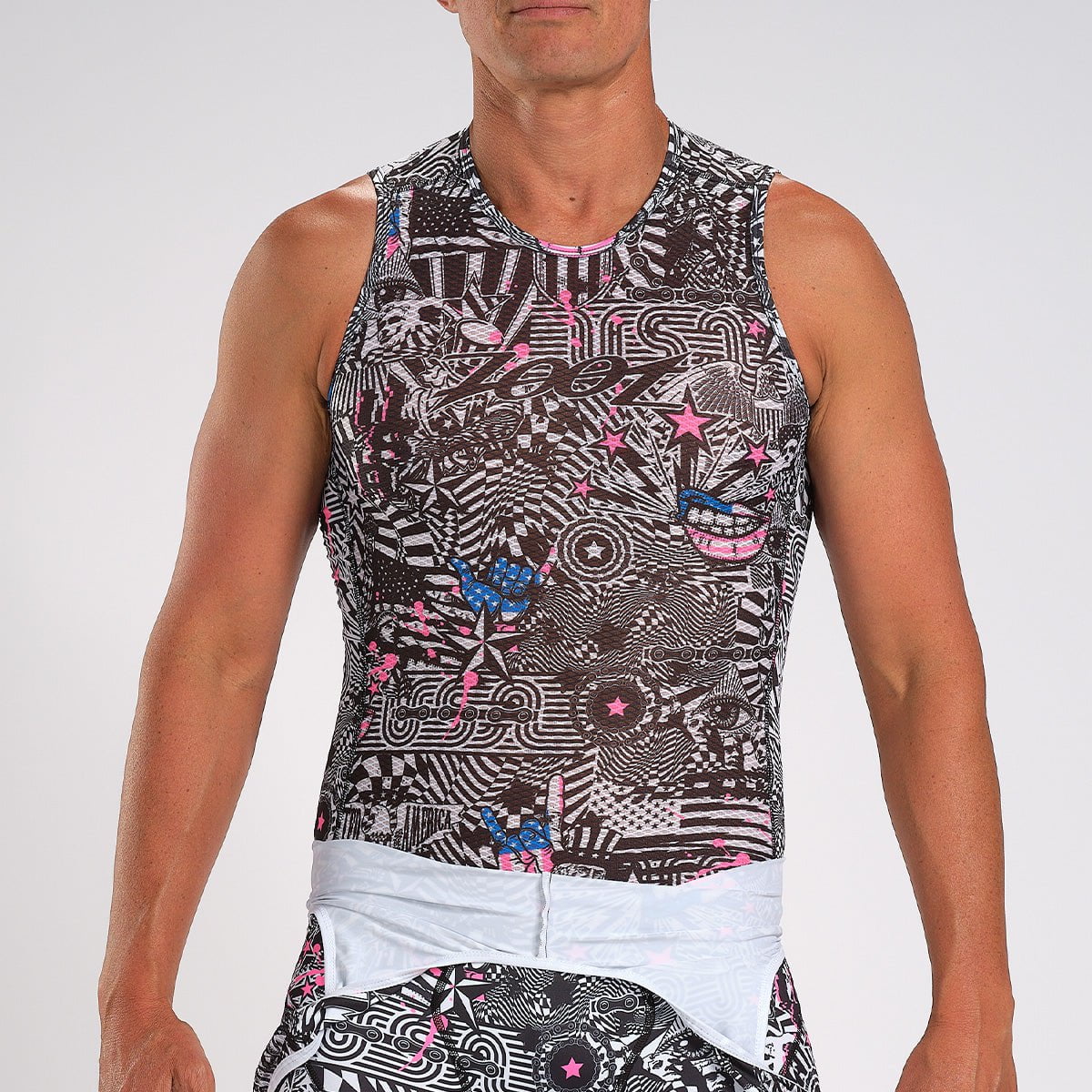 Zoot Sports Cycle Tops Womens LTD Cycle Base Layer - American Rebel