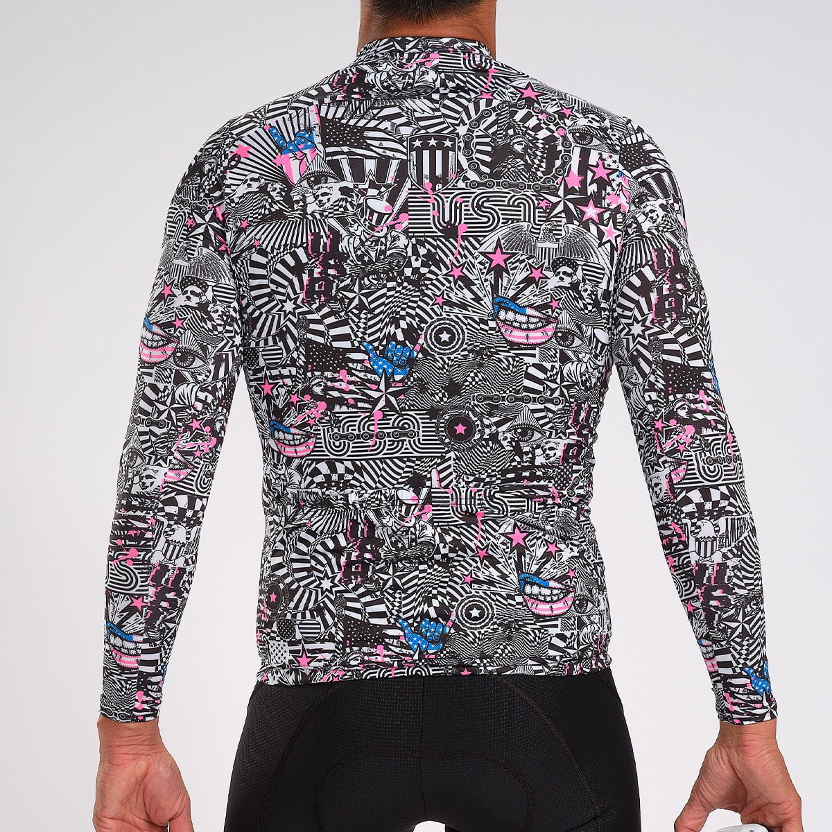 Zoot Sports Cycle Tops Mens LTD Cycle Sun Stop Ls Jersey - American Rebel