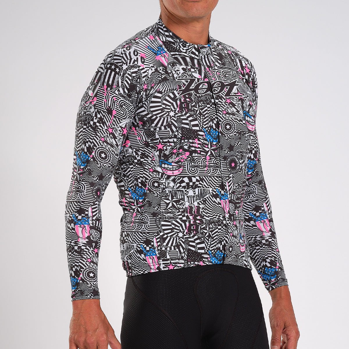 Zoot Sports Cycle Tops Mens LTD Cycle Sun Stop Ls Jersey - American Rebel