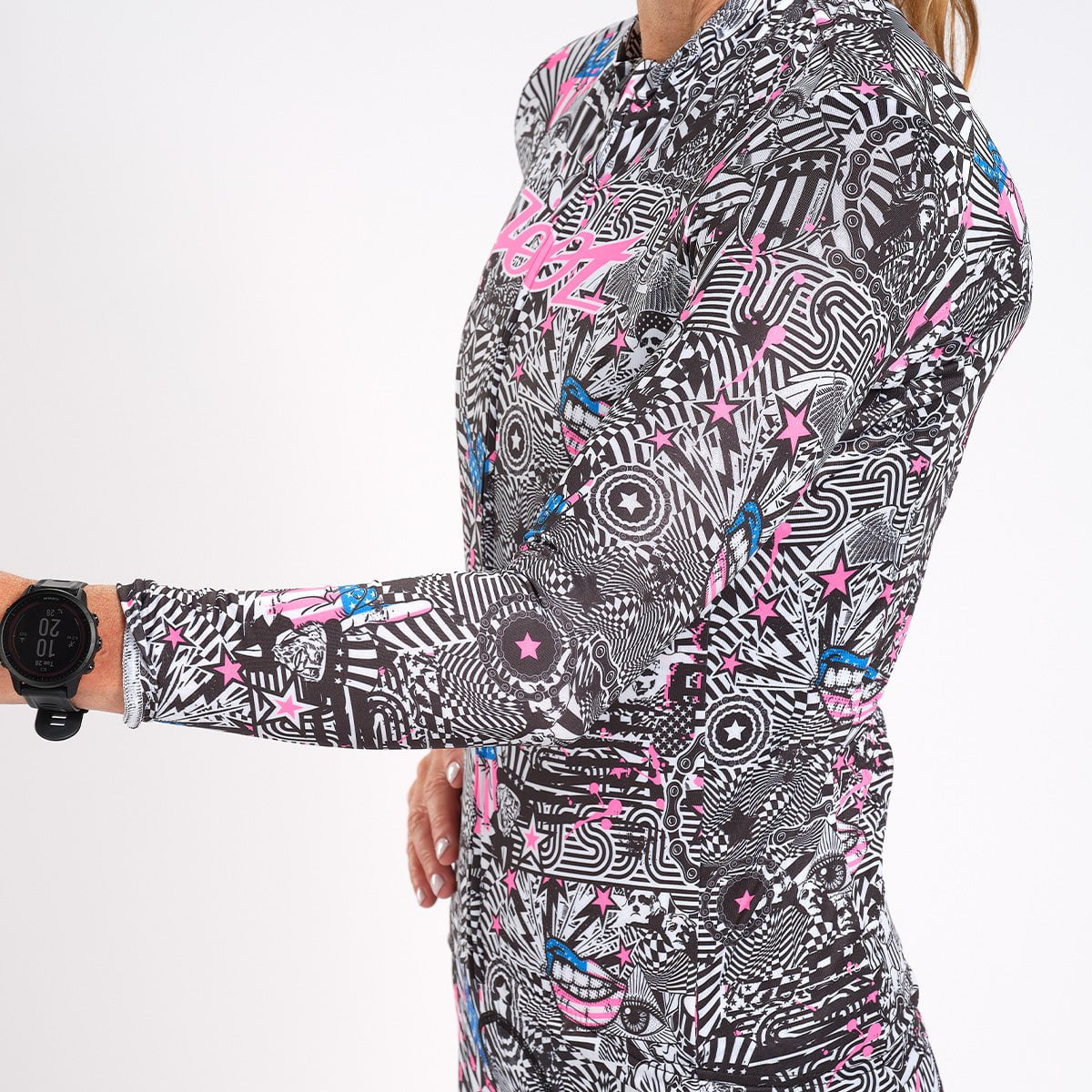 Zoot Sports Cycle Tops Womens LTD Cycle Sun Stop Ls Jersey - American Rebel
