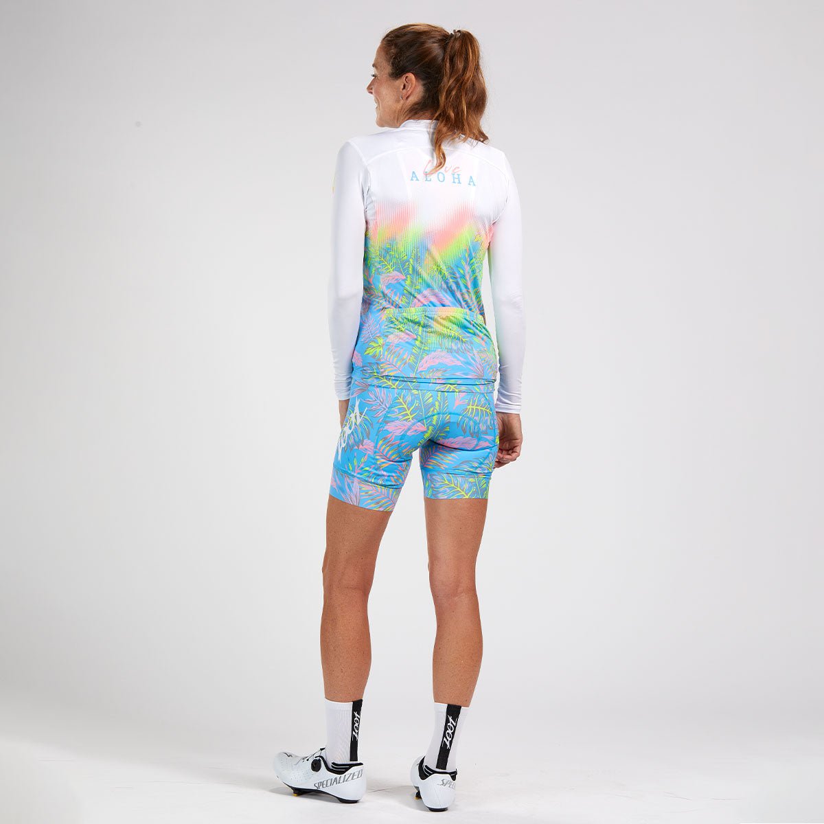 Zoot Sports CYCLE TOPS WOMENS LTD CYCLE SUN STOP LS JERSEY - LIVE ALOHA