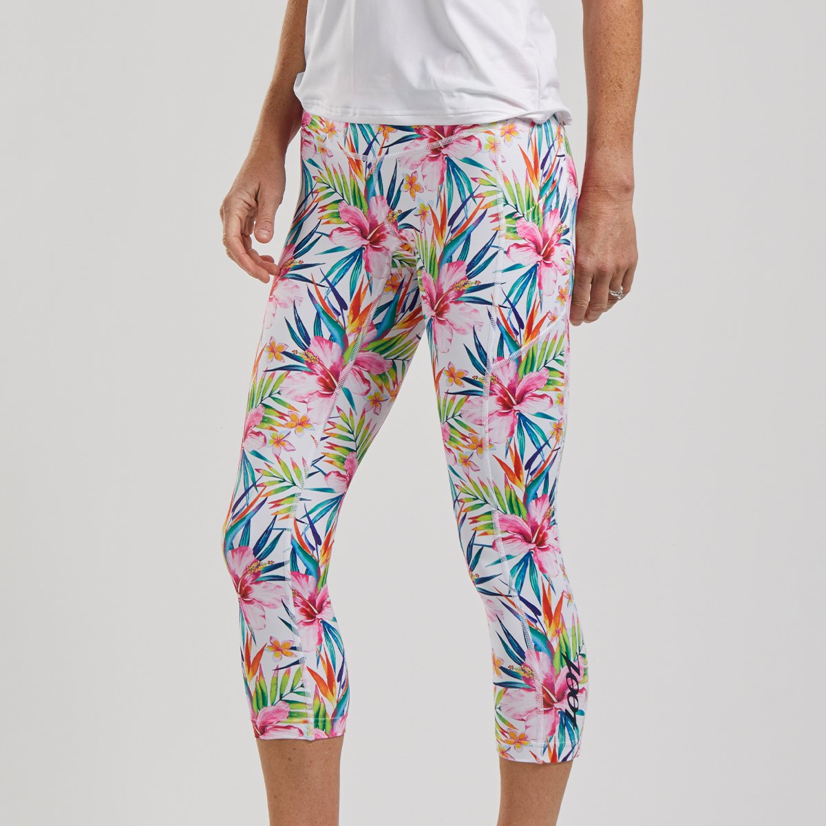 Zoot Sports Womens LTD Run Pulse Capri - Aloha Always