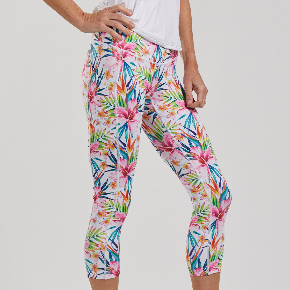Zoot Sports RUN APPAREL WOMENS LTD RUN PULSE CAPRI - ALOHA ALWAYS