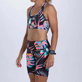 Zoot Sports RUN BOTTOMS Womens LTD Run Pulse Long Short - Koa Tropical