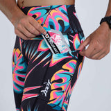 Zoot Sports RUN BOTTOMS Womens LTD Run Pulse Long Short - Koa Tropical