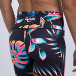 Zoot Sports RUN BOTTOMS Womens LTD Run Pulse Long Short - Koa Tropical