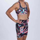 Zoot Sports RUN BOTTOMS Womens LTD Run Pulse Long Short - Koa Tropical