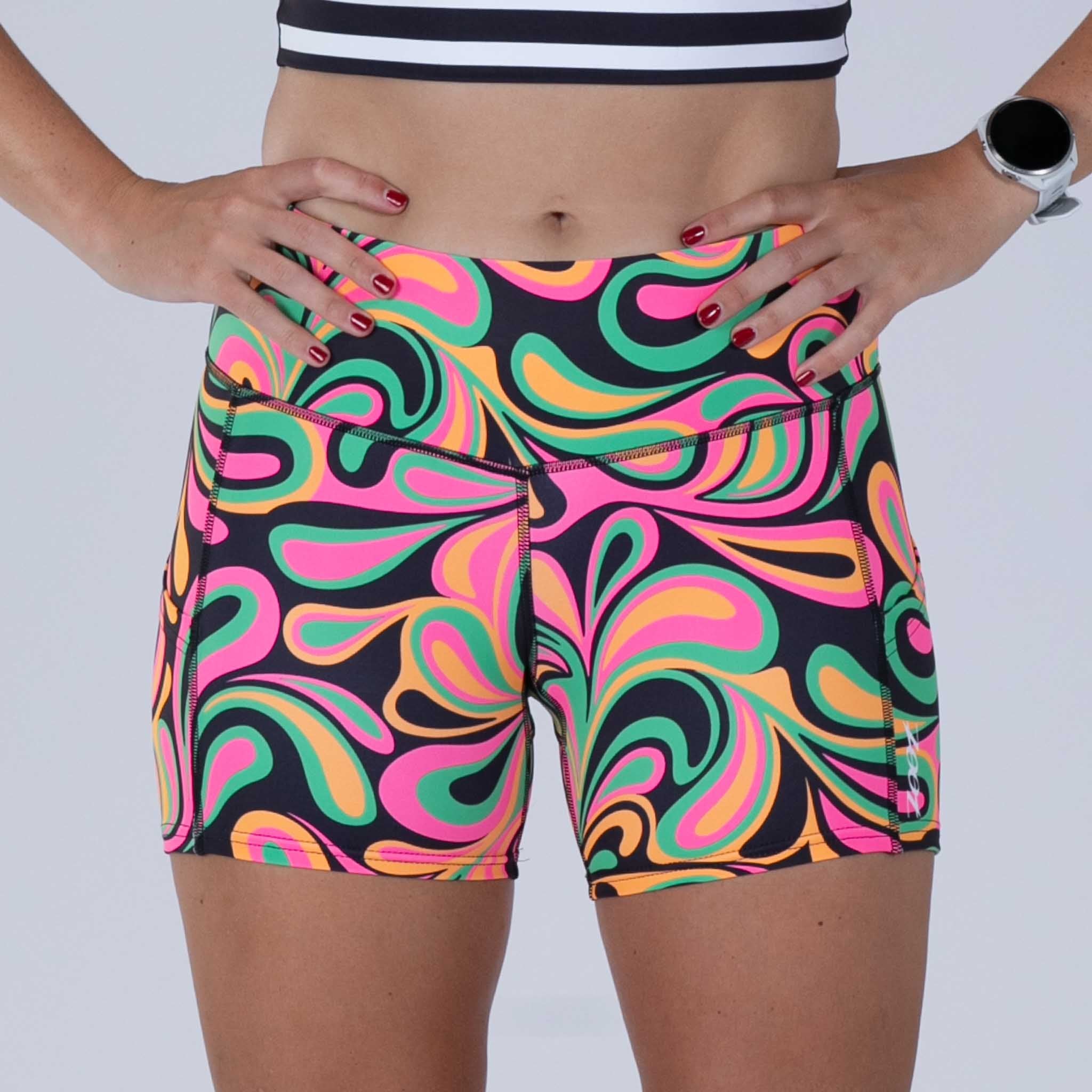 Zoot Sports RUN BOTTOMS Womens LTD Run Pulse Short - Fab