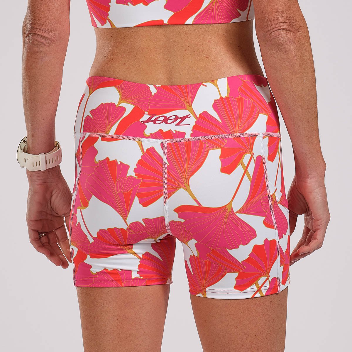 Zoot Sports Run Bottoms Womens LTD Run Pulse Short - Blooms