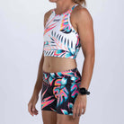 Zoot Sports RUN CROP Womens LTD Run Crop - Koa Tropical