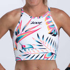 Zoot Sports RUN CROP Womens LTD Run Crop - Koa Tropical