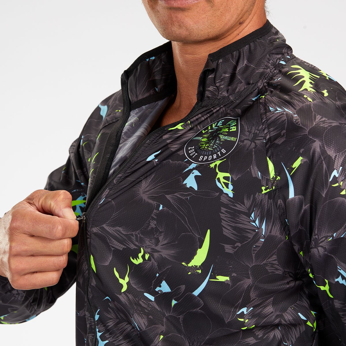 Zoot Sports RUN TOPS MENS LTD RUN JACKET - LIVE ALOHA