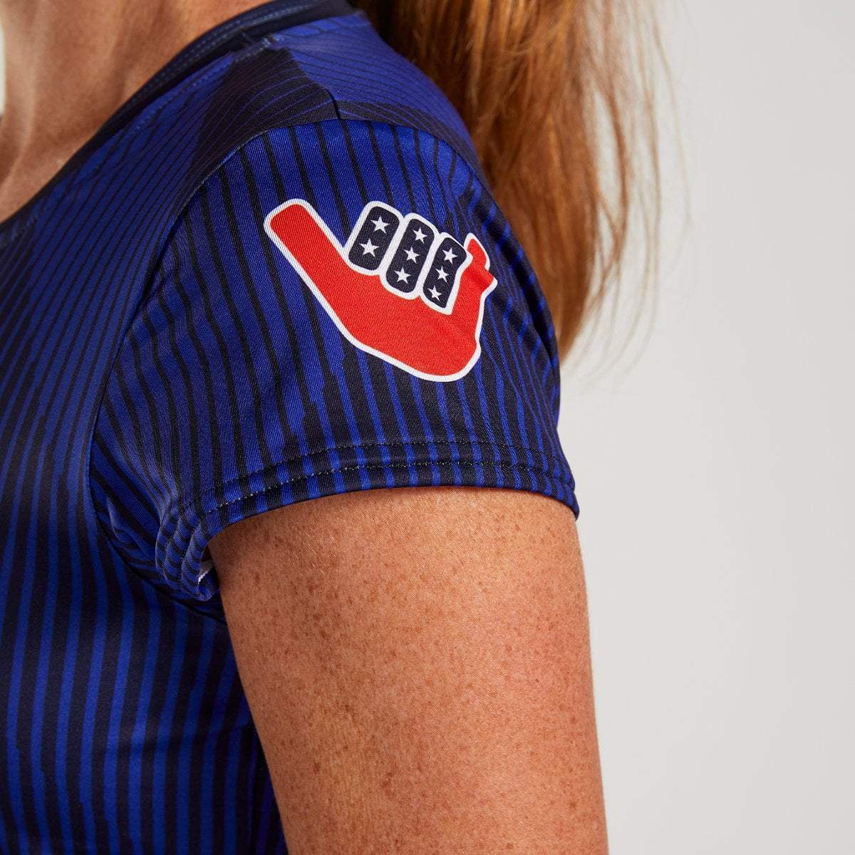 Zoot Sports RUN TOPS WOMENS LTD RUN TEE - STARS & STRIPES