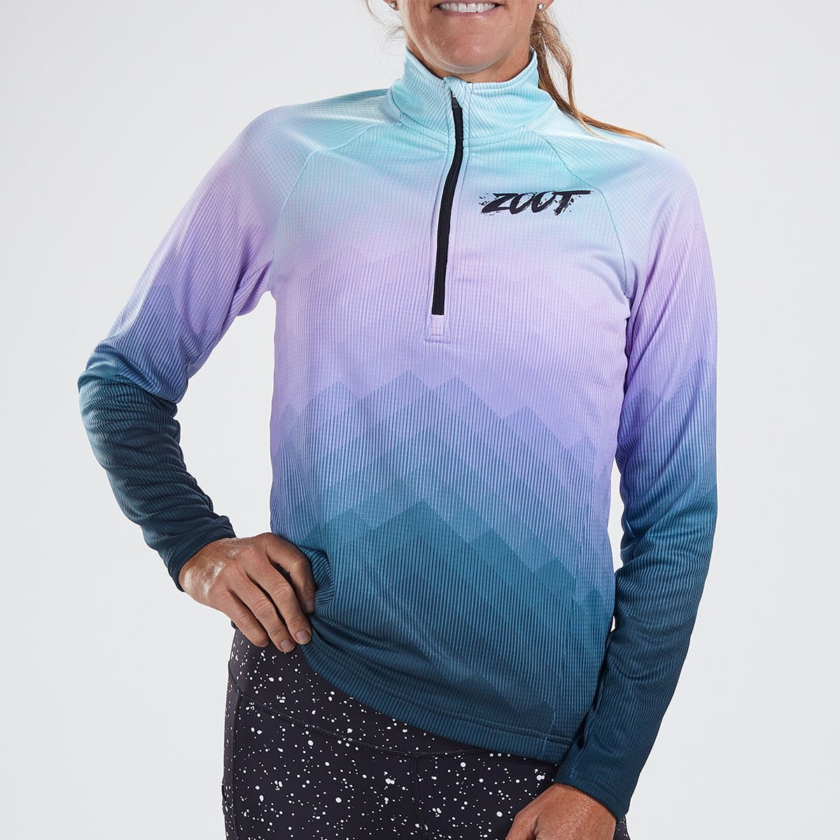 Zoot Sports Run Tops Womens LTD Run Thermo Half Zip -  Kona Ice