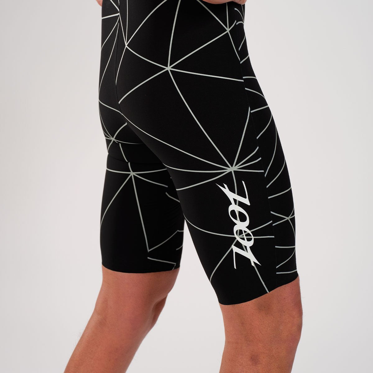Zoot Men's Wikiwiki Speedzoot Swimskin in Black/Silver, image 7