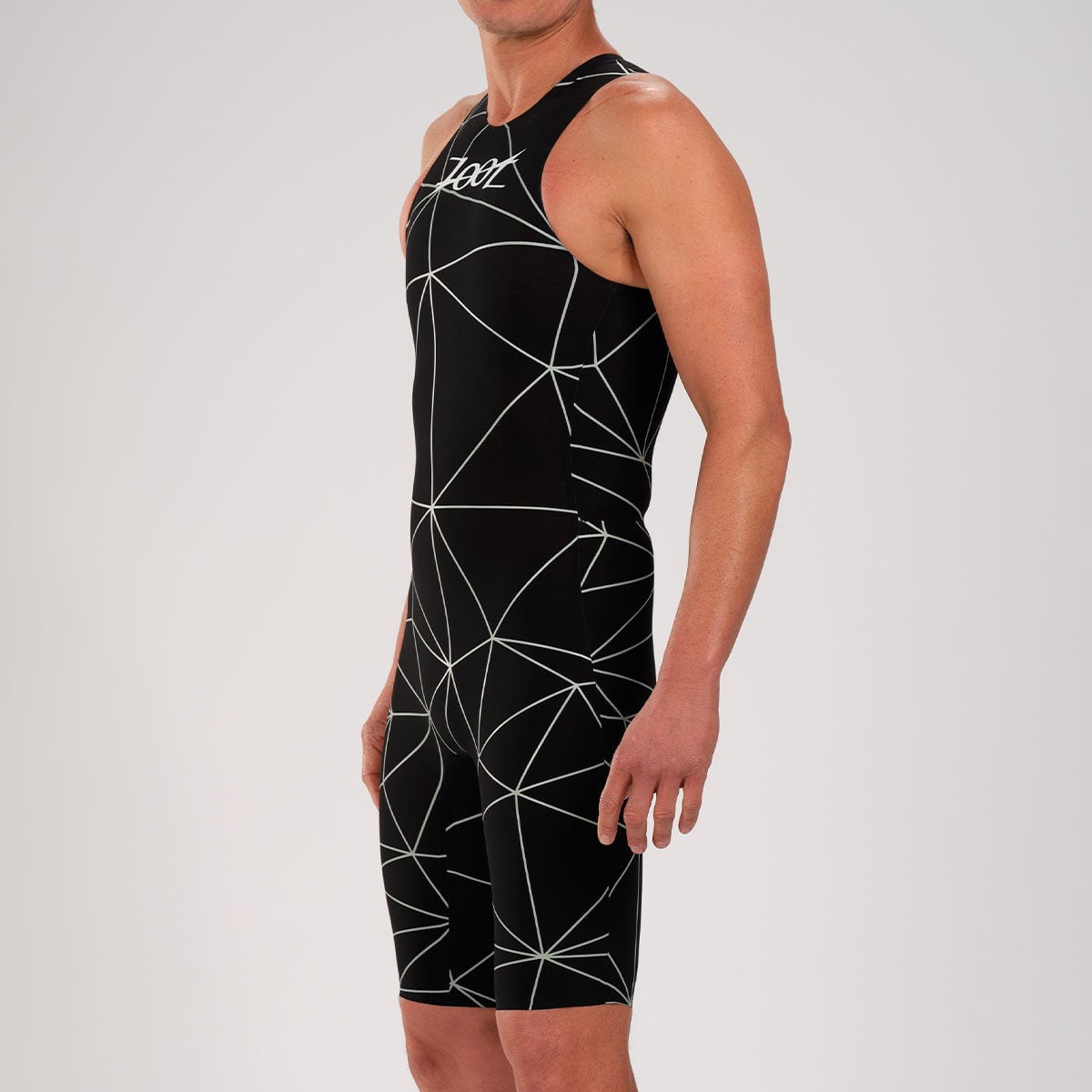 Zoot Men's Wikiwiki Speedzoot Swimskin in Black/Silver, image 3